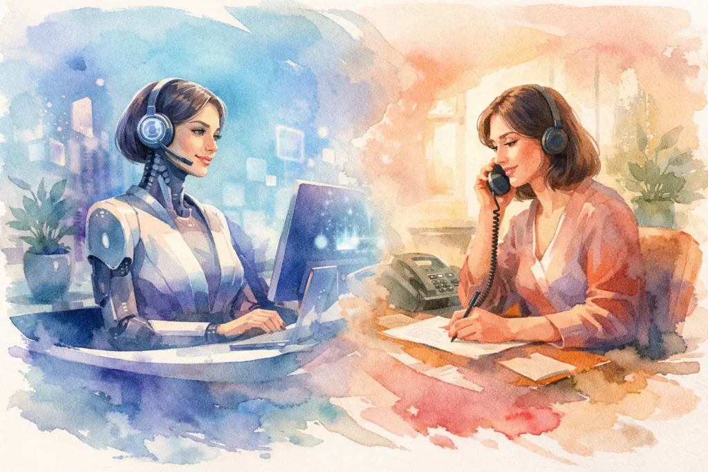 AI Receptionist vs Answering Service Compared